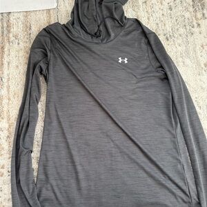 Under Armour Men’s Gray Lightweight Hooded Long Sleeve